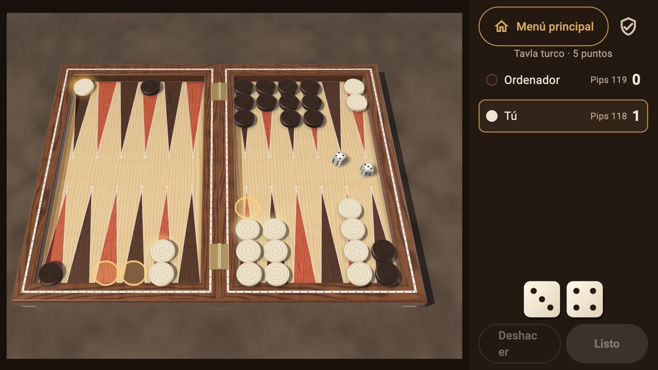 A match on the Walnut & Pearl board