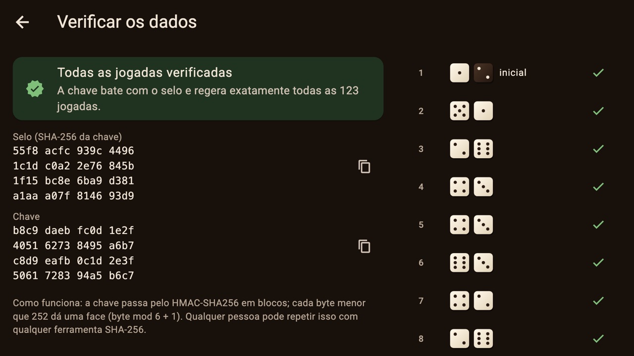Verify screen rebuilding every roll