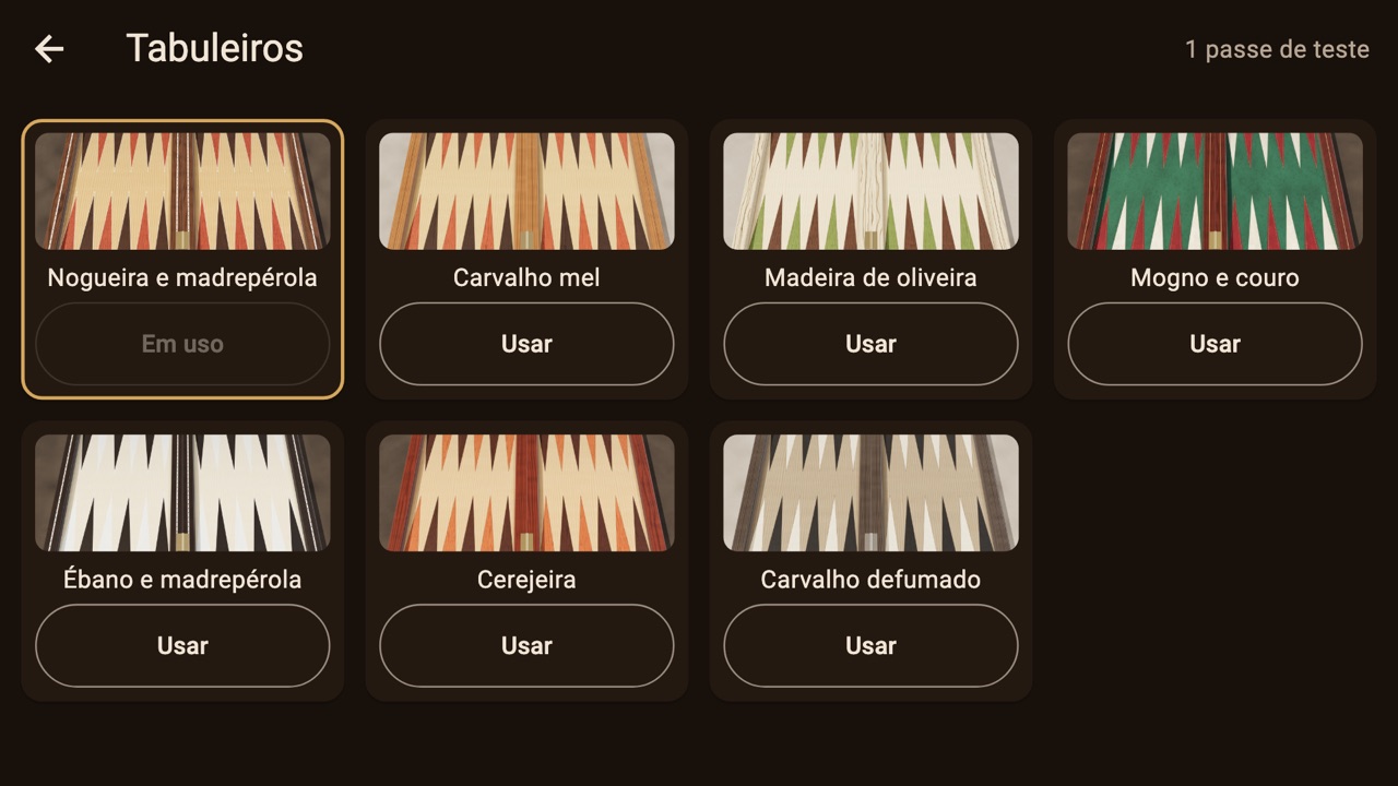 Seven wooden boards
