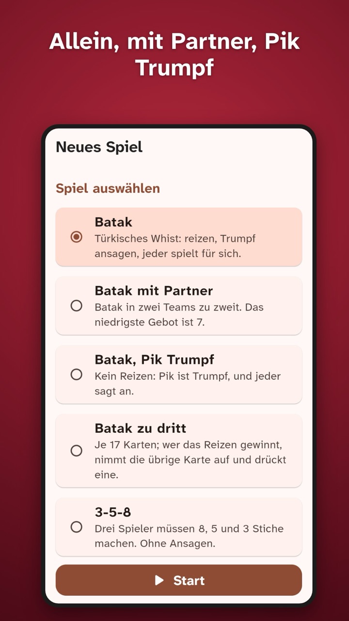 Six games in one app