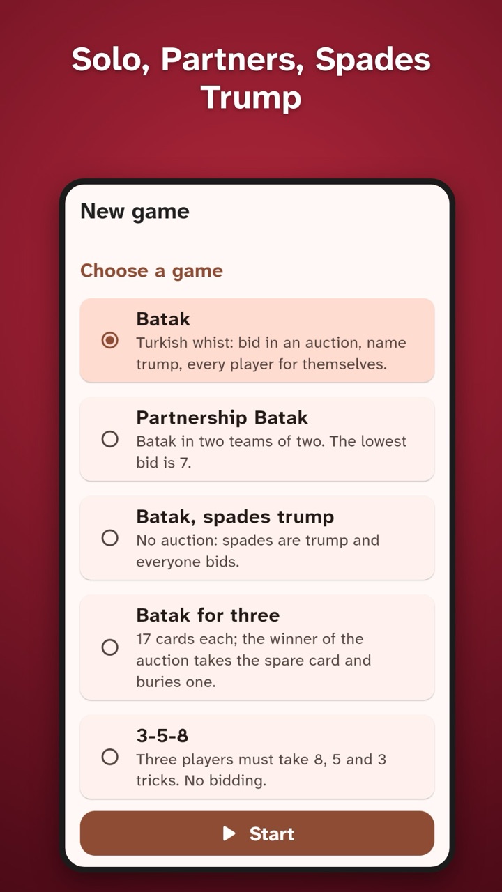 Six games in one app