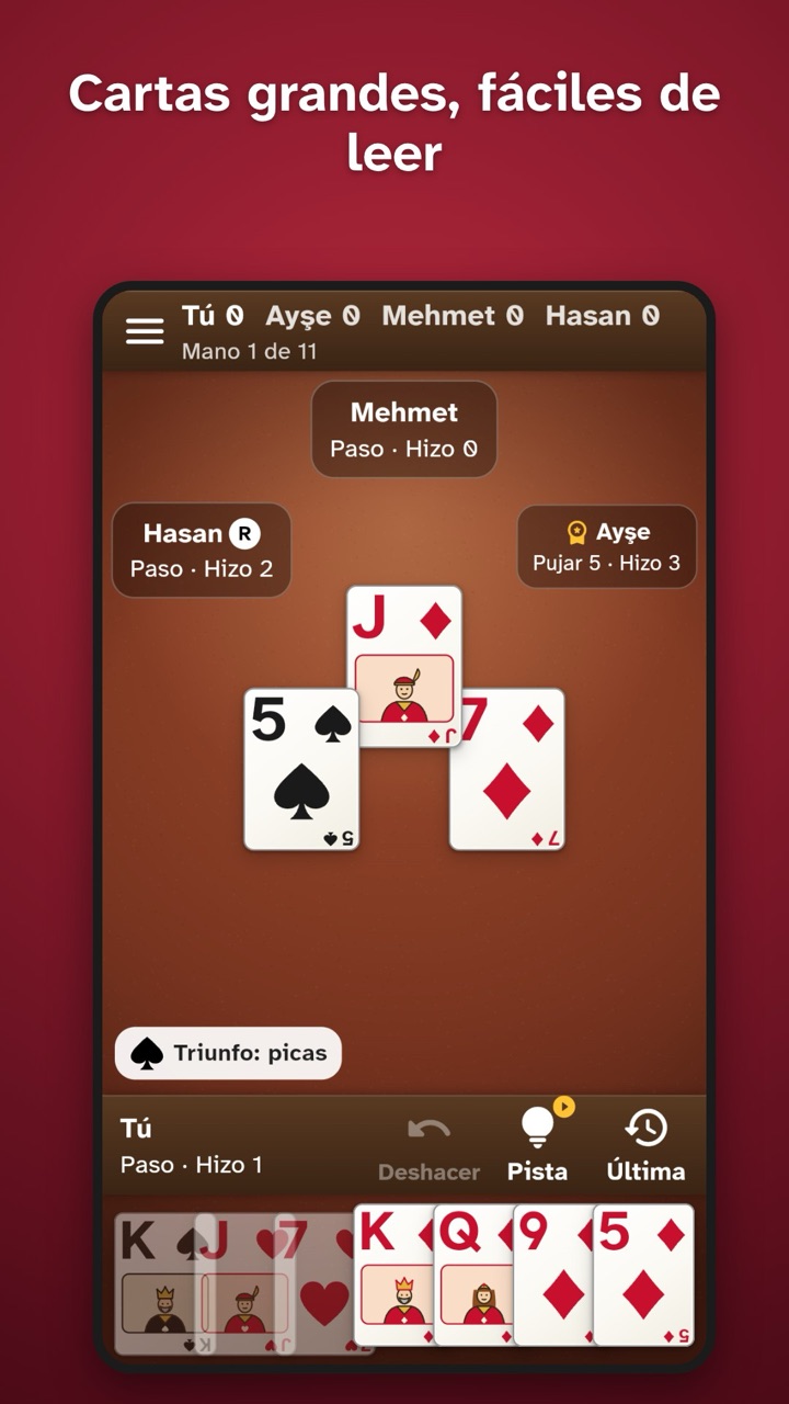 Big, easy-to-read cards