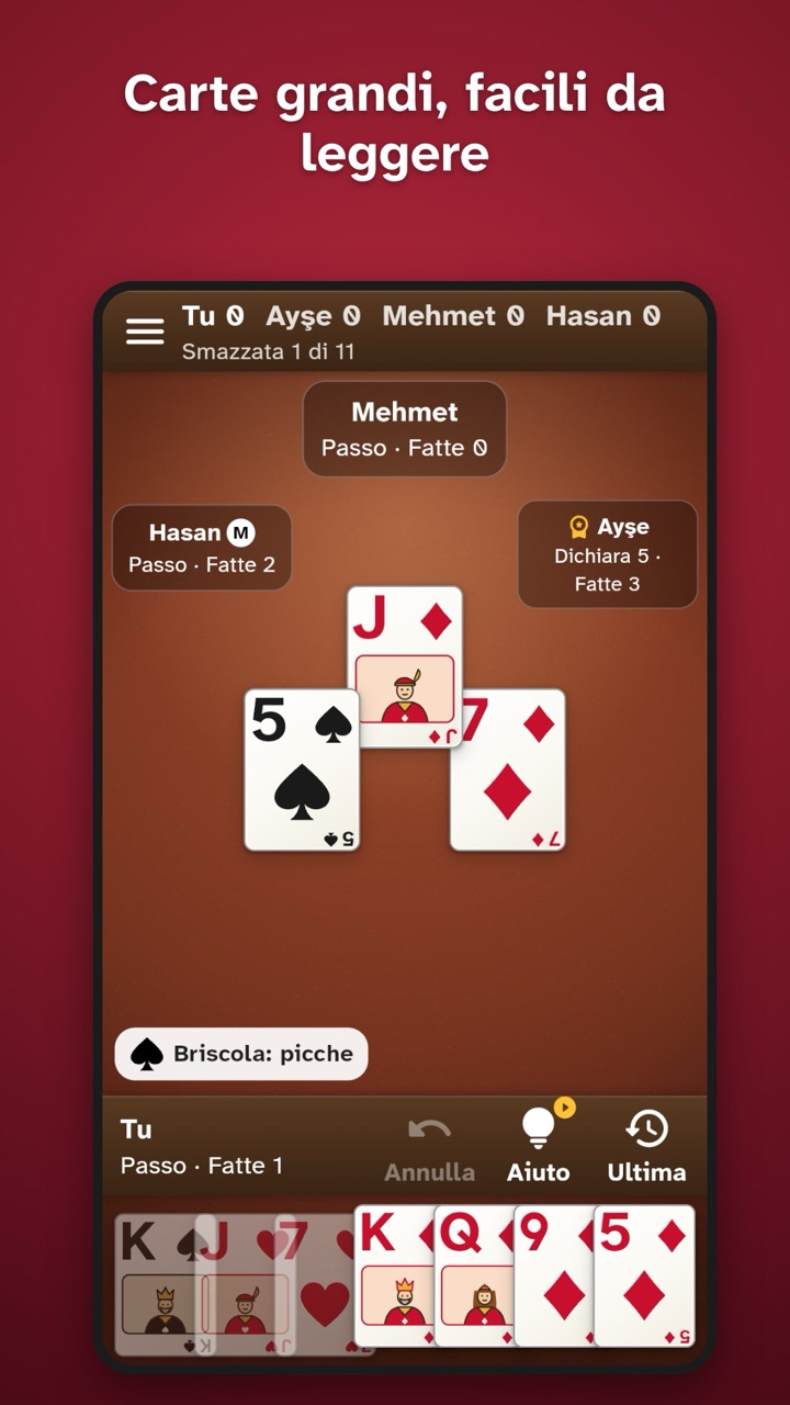 Big, easy-to-read cards