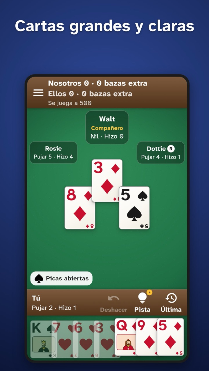 Big, easy-to-read cards