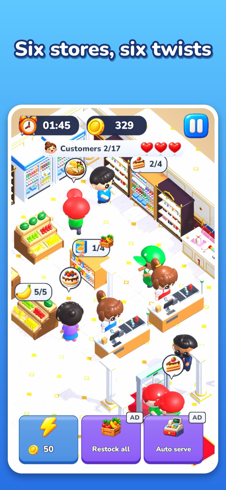 The six stores to unlock