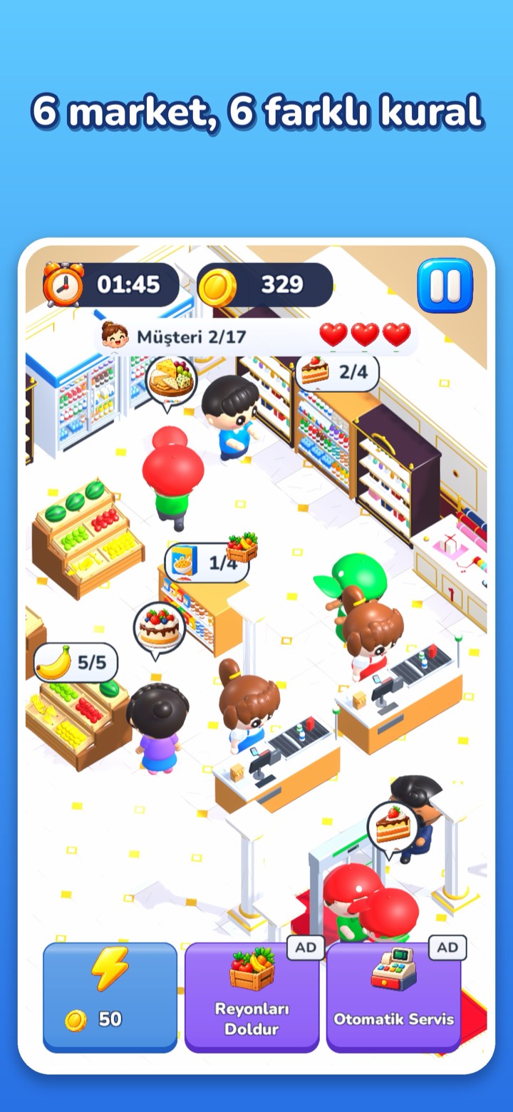 Açılacak altı market