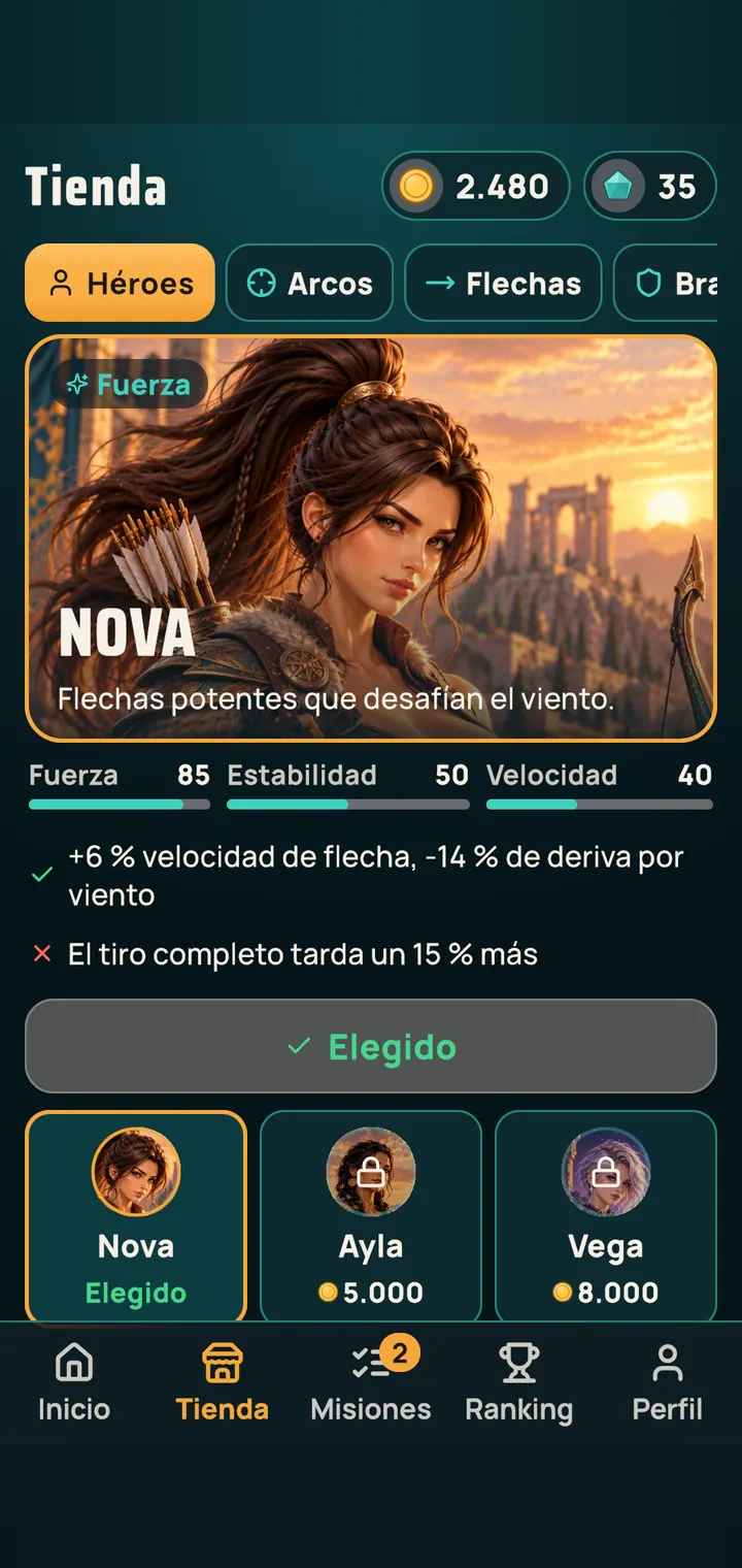 Las tres heroínas Nova, Ayla y Vega en la tienda