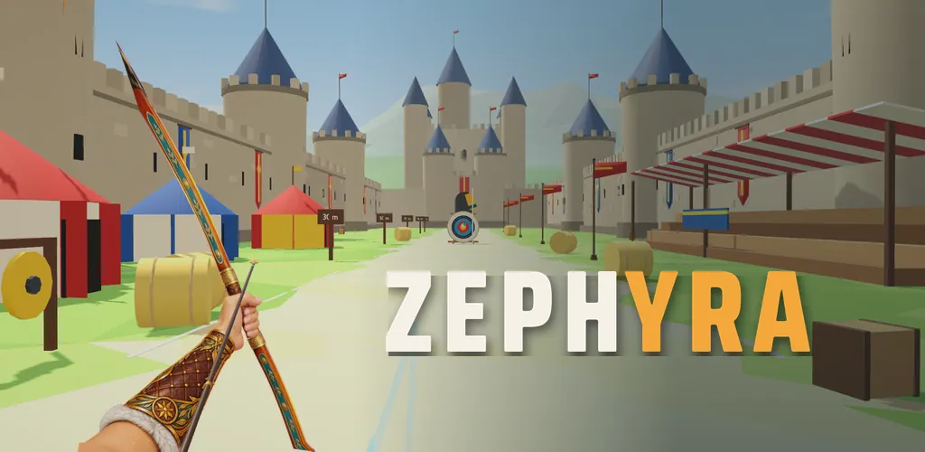 Zephyra: a drawn bow in front of the Old Castle