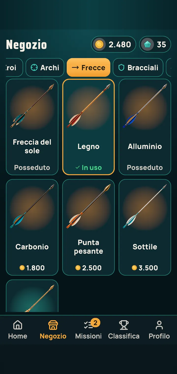 Frecce nel negozio