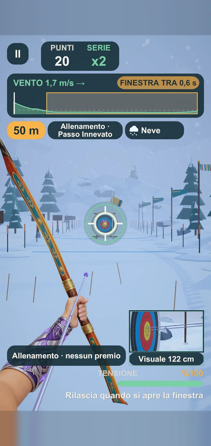 Mirare sotto la neve al Passo Innevato