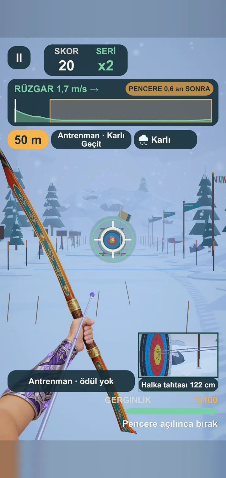 Karlı Geçit’te karda nişan almak